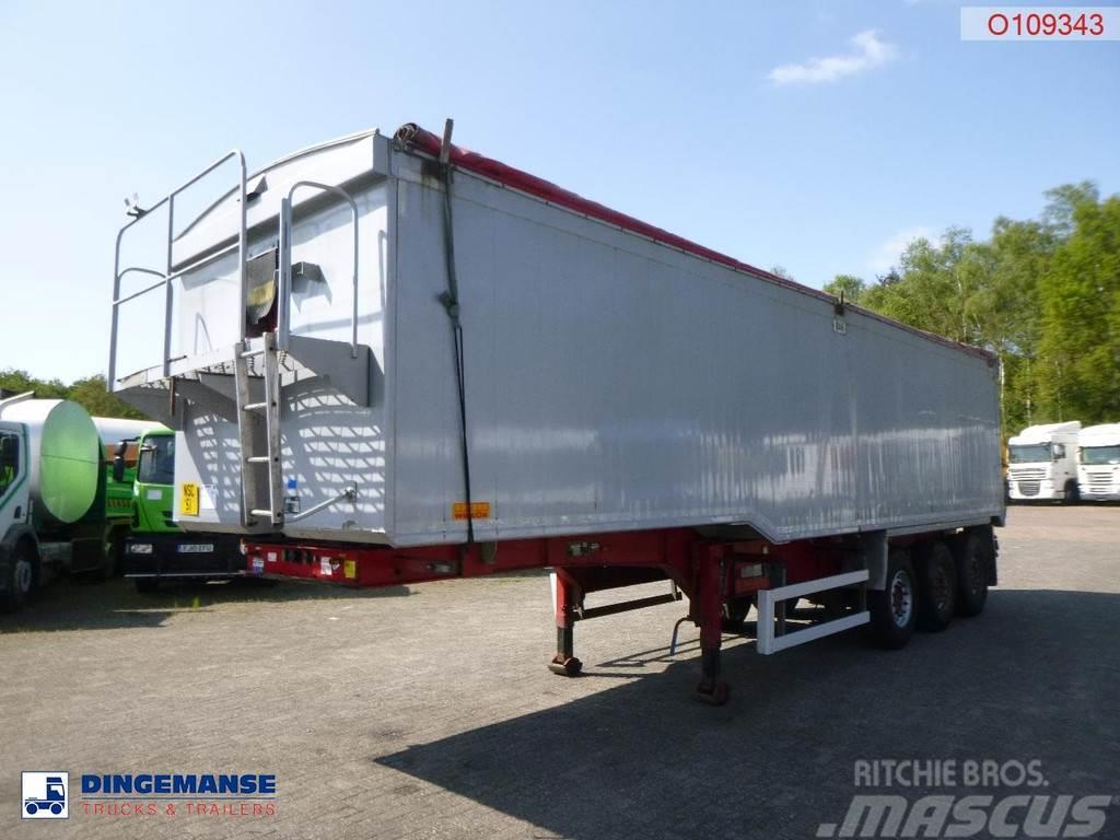 Wilcox Tipper trailer alu 55 m3 + tarpaulin Benne semi remorque