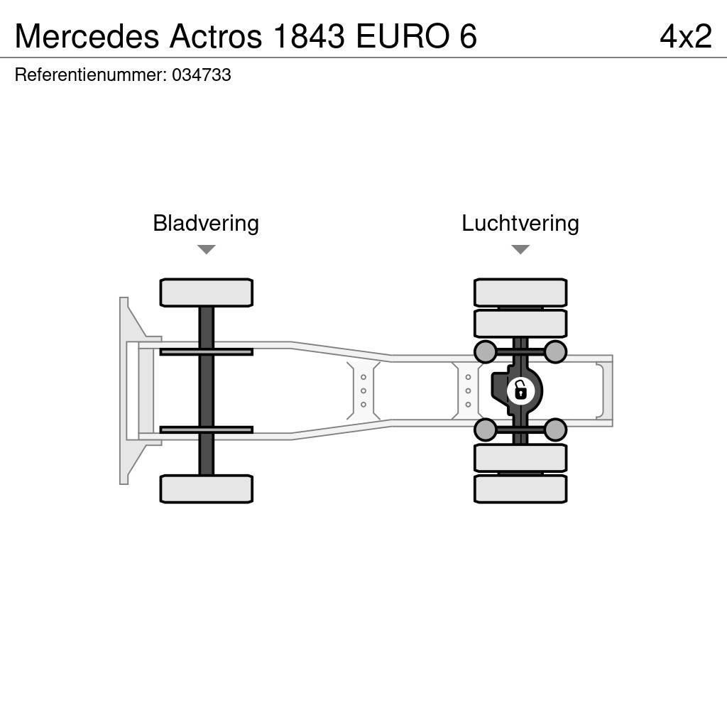 Mercedes-Benz Actros 1843 EURO 6 Tracteur routier