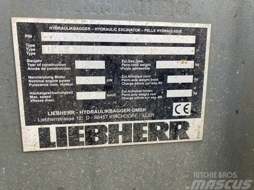 Liebherr LH 40 M Industry Litronic Pelle à déchets