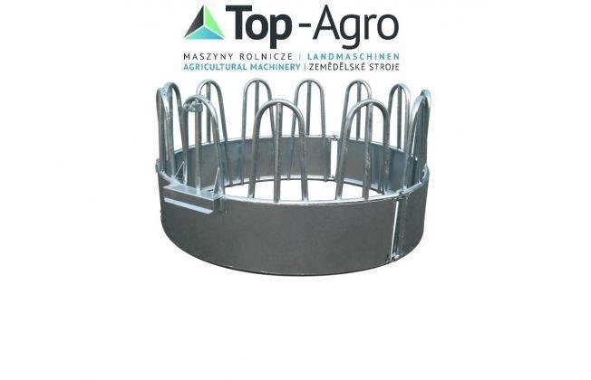 Top-Agro Round feeder - 12 places, M12, NEW Bac, râtelier