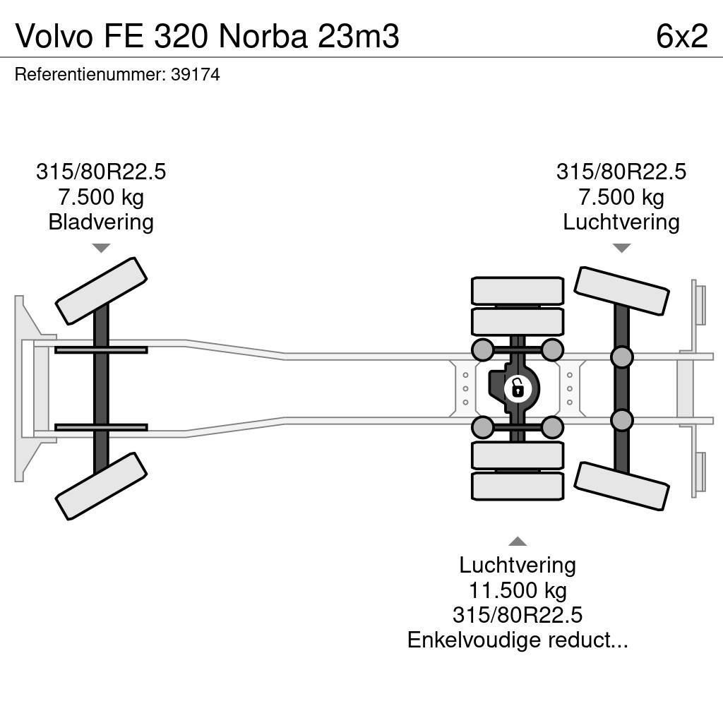 Volvo FE 320 Norba 23m3 Camion poubelle