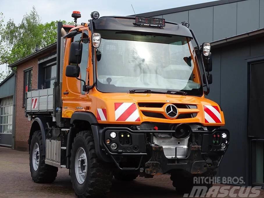 Unimog U218 4X4 3 ZITS HYDRAULIK ZAPFWELLE CAMERA 21TKM Tracteur