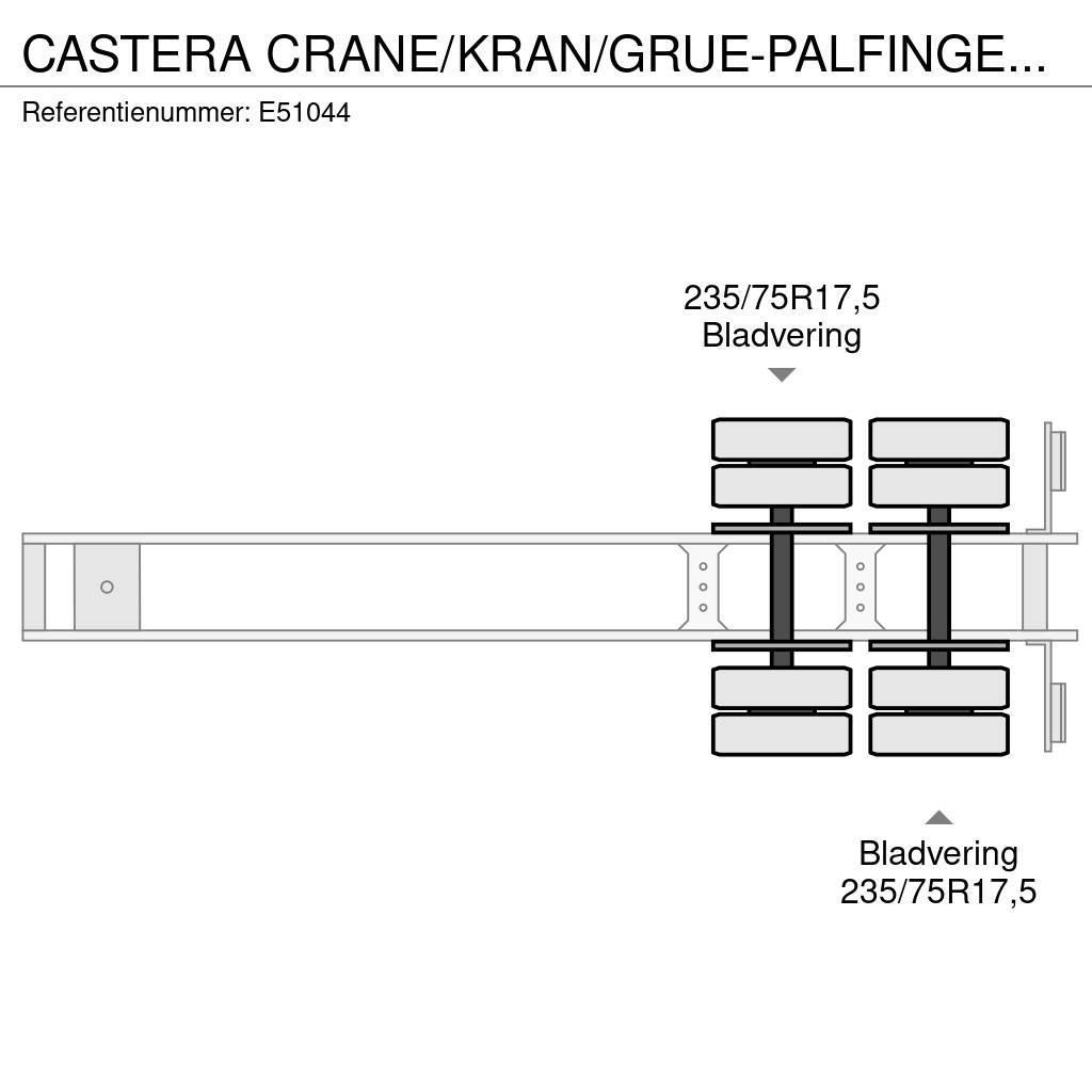 Castera CRANE/KRAN/GRUE-PALFINGER 22002 (2xHydr.) Semi remorque surbaissée