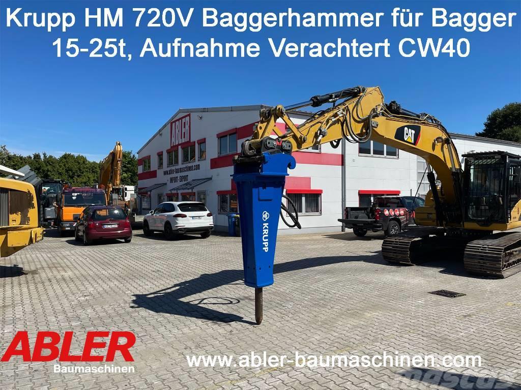 Krupp HM 720 V Abbruchhammer für Bagger 15-25t Pelle de démolition
