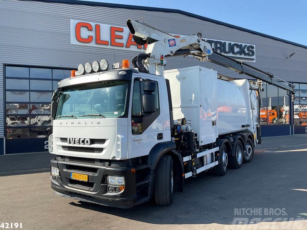 Iveco Stralis 360 8x2 Underground Container Washing Inst Camion poubelle