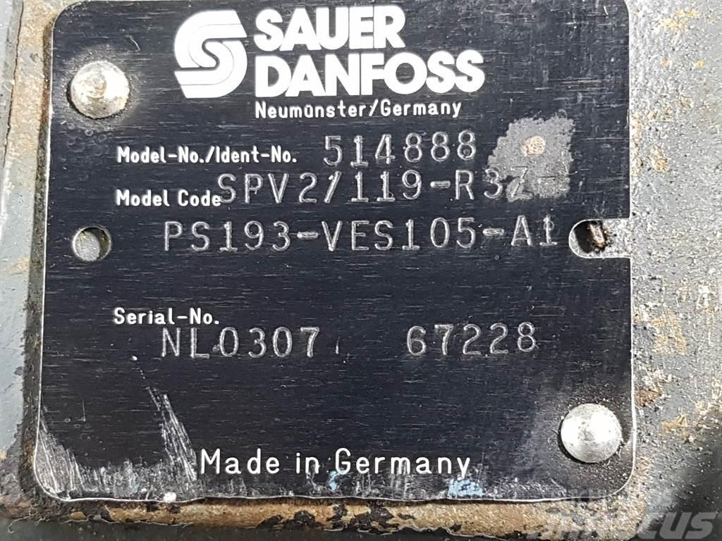 Sauer Danfoss SPV2/119-R3Z-PS193 - 514888 - Drive pump/Fahrpumpe Hydraulique