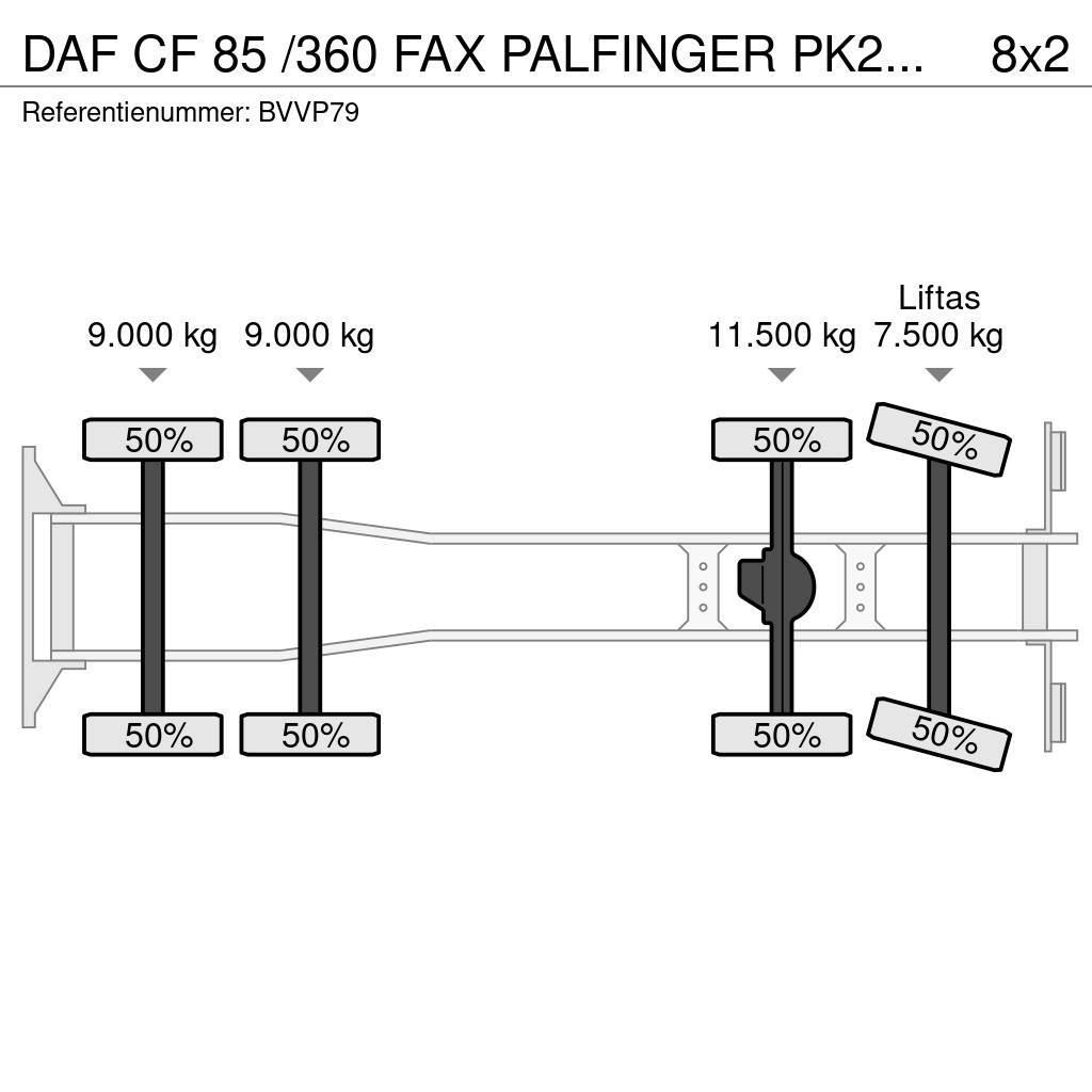 DAF CF 85 /360 FAX PALFINGER PK27002!!HOOGWERKER/SKYWO Grues tout terrain