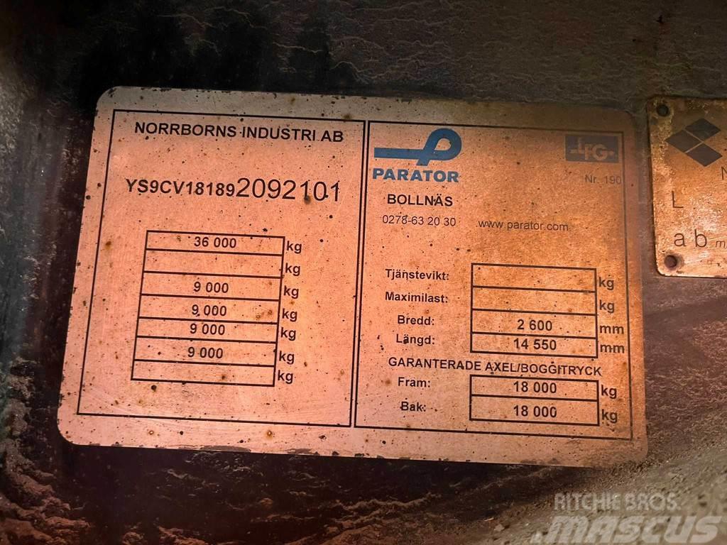 Parator CV 18-18 VECTOR 1850 / BOX L=12332 mm Remorque frigorifique