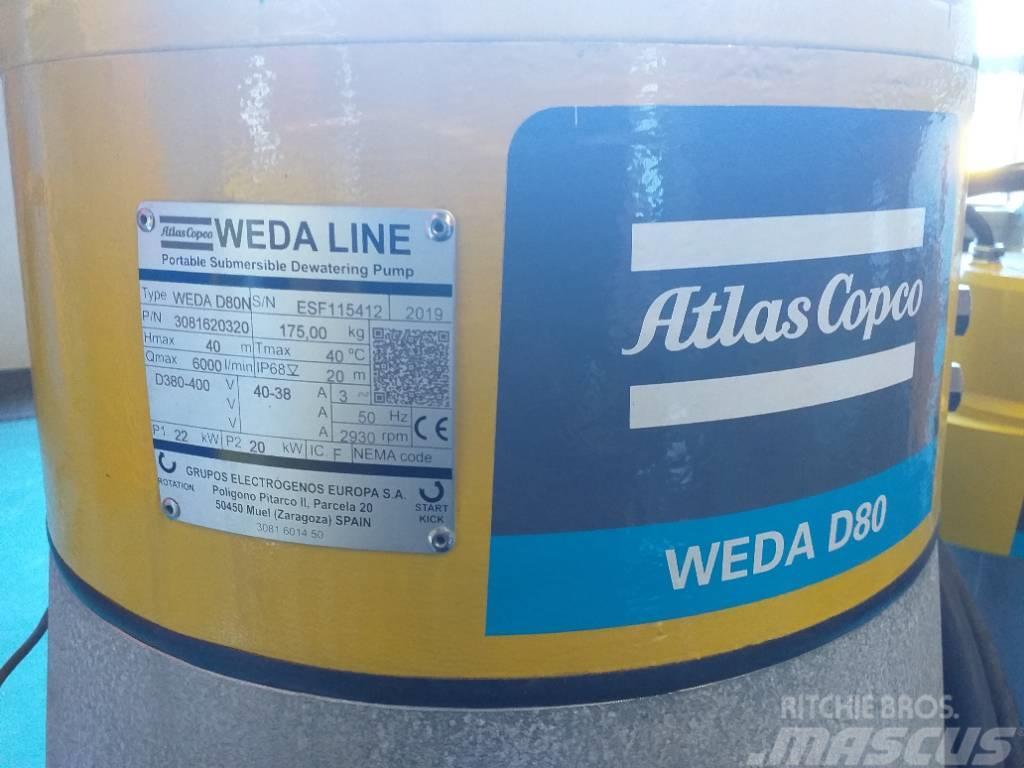 Atlas Copco WEDA D80N Pompe à eau / Motopompe