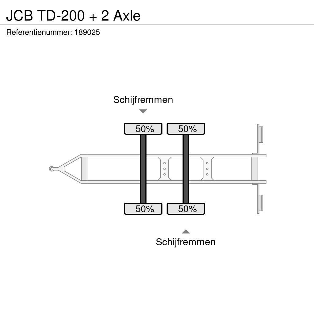 JCB TD-200 + 2 Axle Remorque à rideaux coulissants (PLSC)