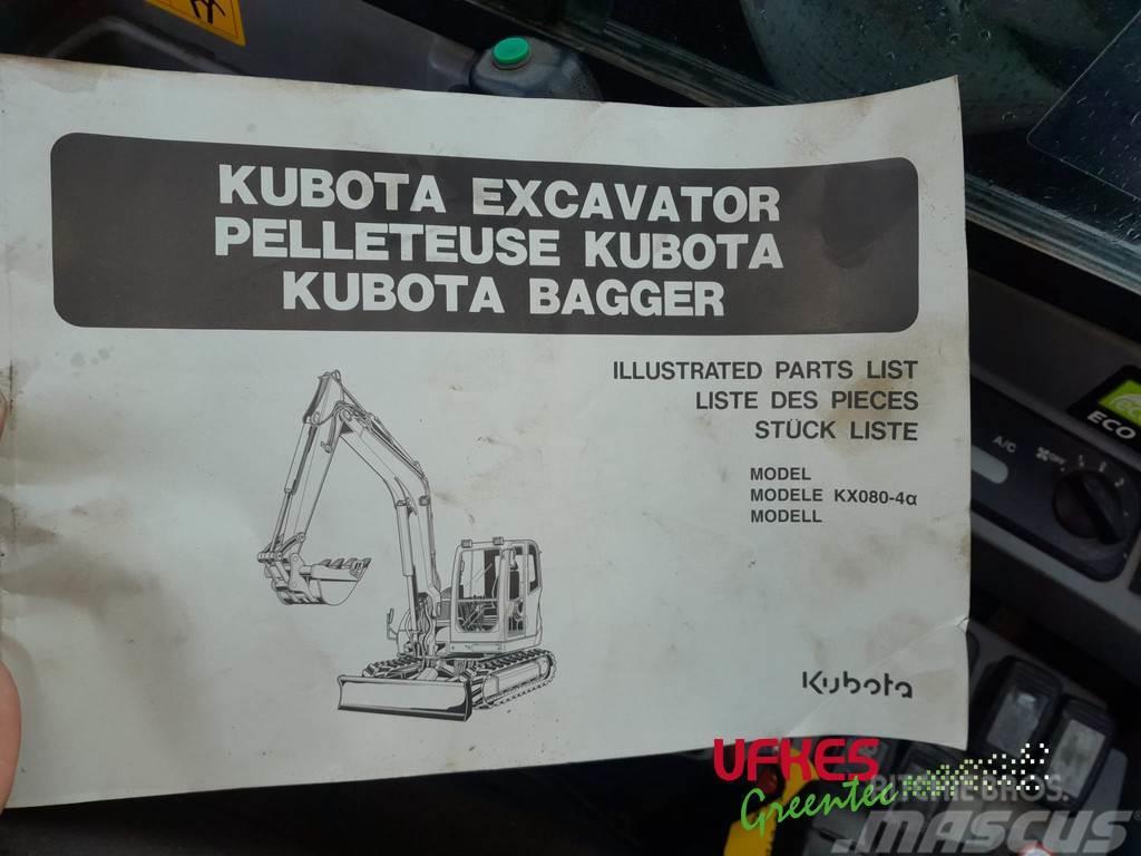 Kubota KX080-4 Alpha Mini pelle 7t-12t
