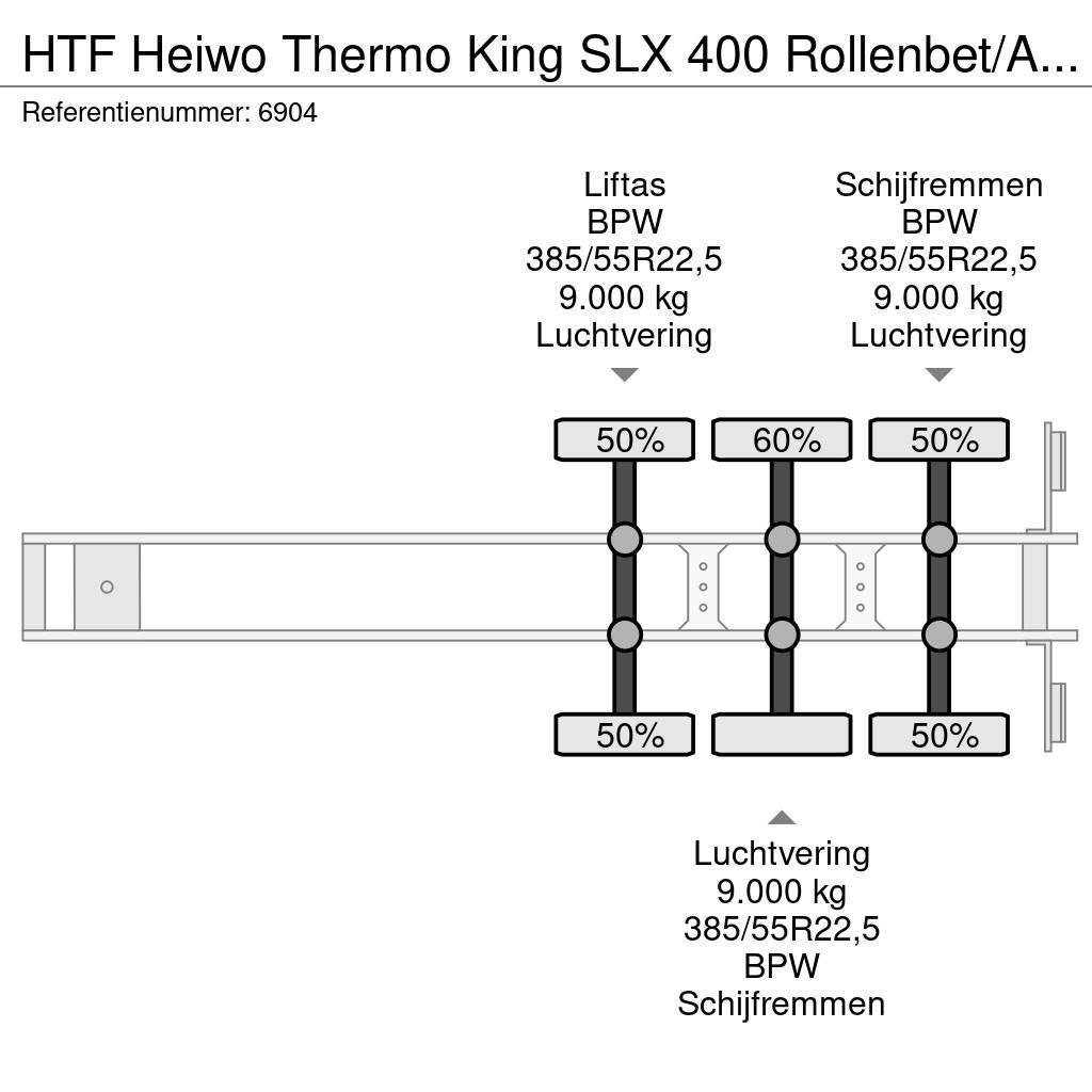 HTF Heiwo Thermo King SLX 400 Rollenbet/Aircargo Kopsc Semi remorque frigorifique