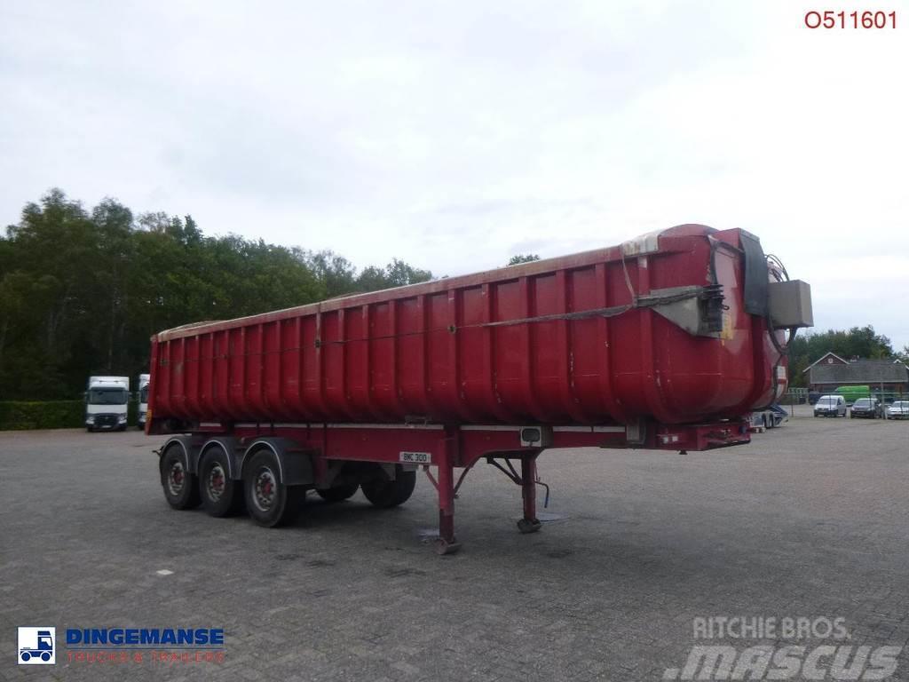 Fruehauf Tipper trailer alu 34.6 m3 + tarpaulin Benne semi remorque