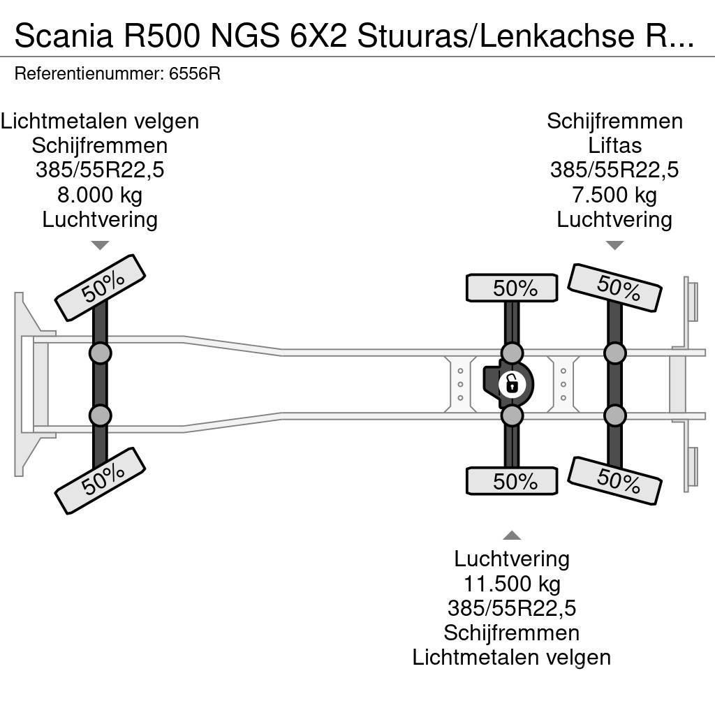Scania R500 NGS 6X2 Stuuras/Lenkachse Retarder AHK Alcoa Châssis cabine
