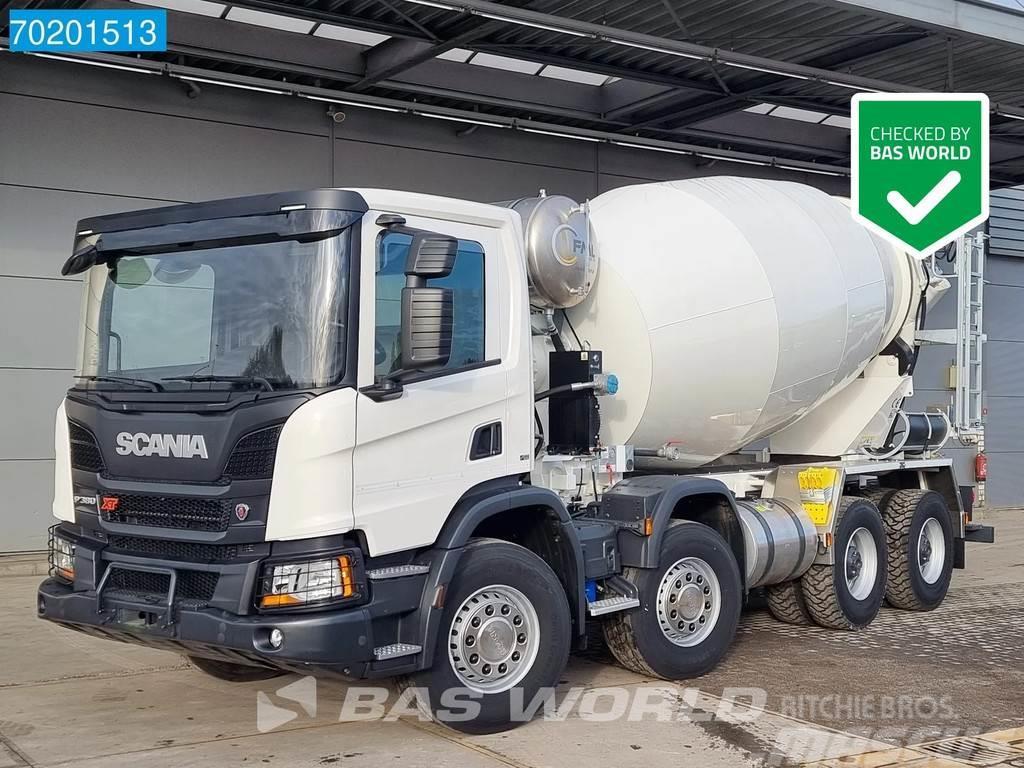 Scania P380 8X4 NEW! Manual Big-Axle 10m3 mixer Steelsusp Camion malaxeur
