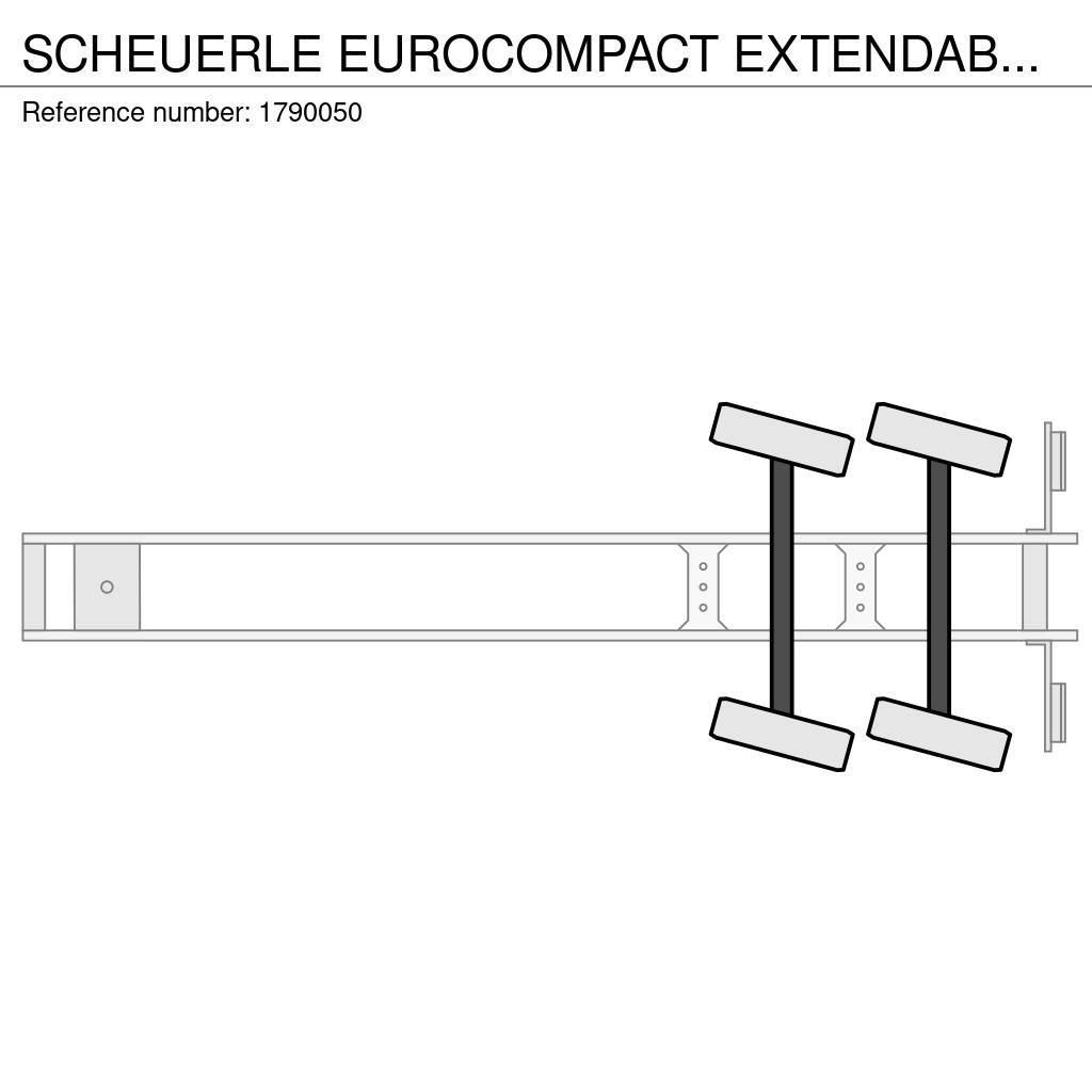 Scheuerle EUROCOMPACT EXTENDABLE DIEPLADER/TIEFLADER/LOWLOAD Semi remorque surbaissée