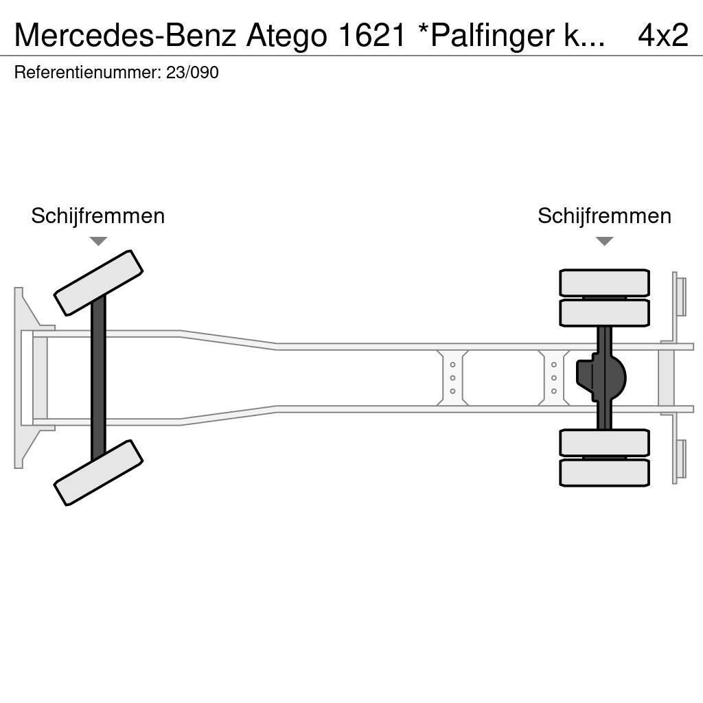 Mercedes-Benz Atego 1621 *Palfinger kraan*Containersysteem*lucht Camion ampliroll