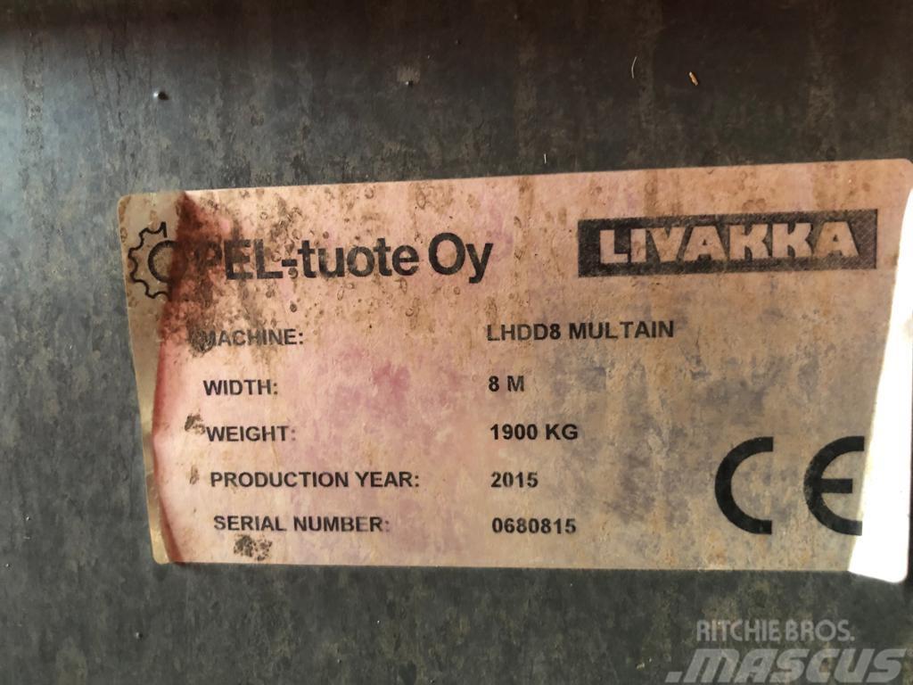 Livakka LHDD8 kaksoiskiekkomultain 8m Tonne à lisier