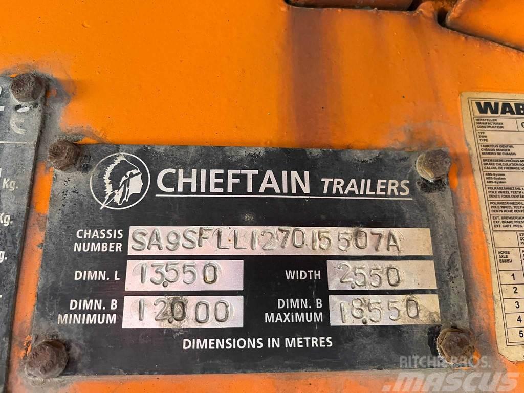 Chieftain SFLL 1270 PLATFORM L=9315 mm Semi remorque surbaissée