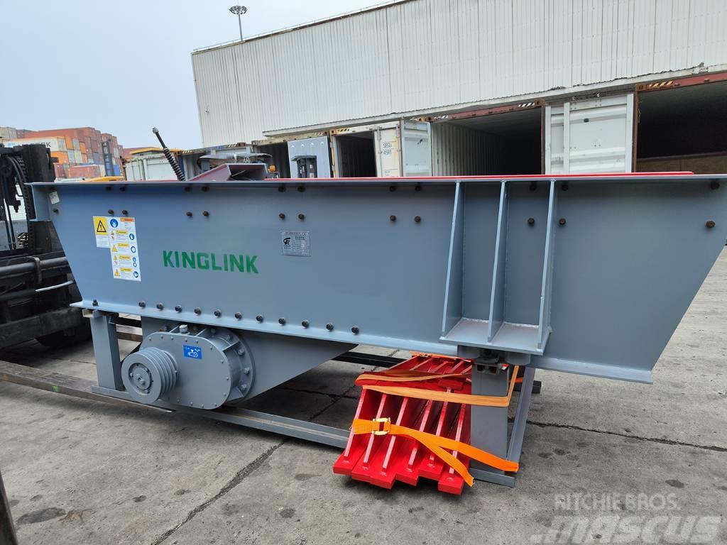 Kinglink ZSW-380x96 Heavy-Duty Vibrating Grizzly Feeder Convoyeur d´aliments