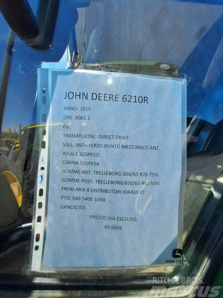 John Deere 6210 R Tracteur