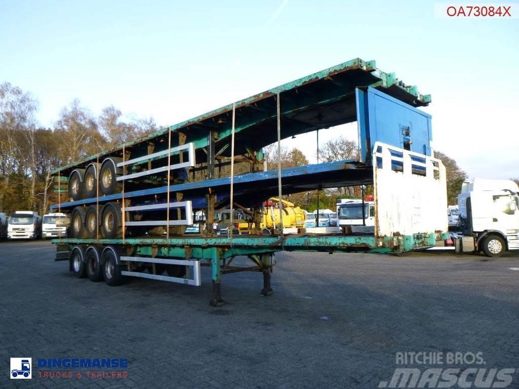 SDC Stack - 3 x platform trailer 13.6 m / 39 t Semi remorque plateau ridelle