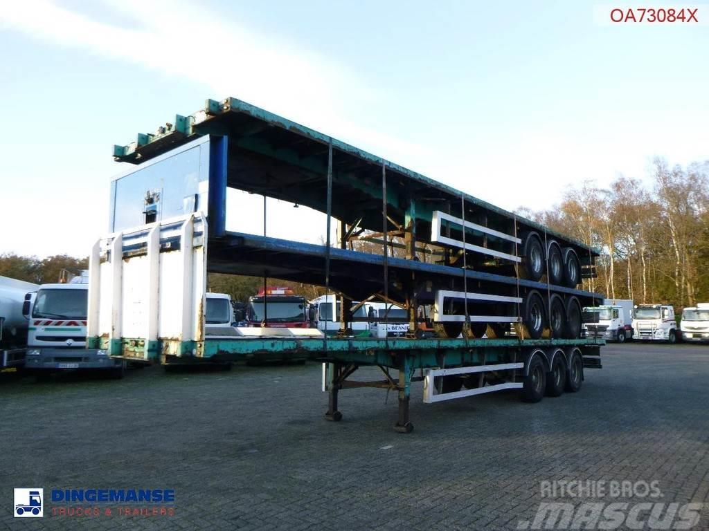 SDC Stack - 3 x platform trailer 13.6 m / 39 t Semi remorque plateau ridelle