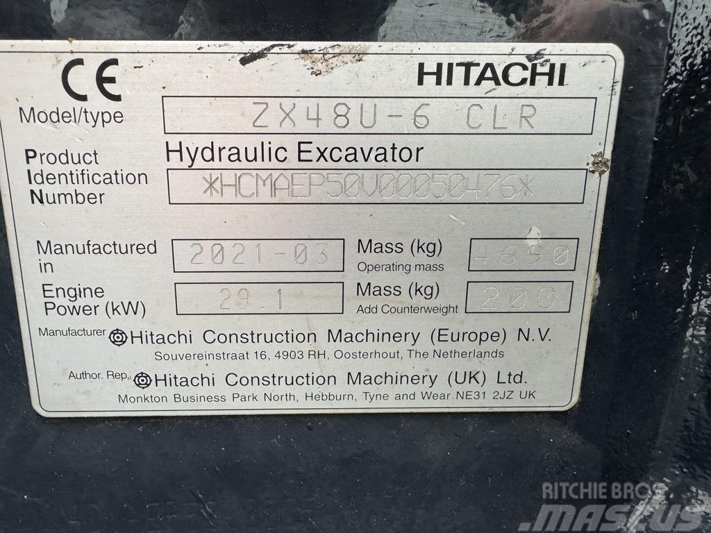 Hitachi ZX 48 U-6 Mini pelle < 7t