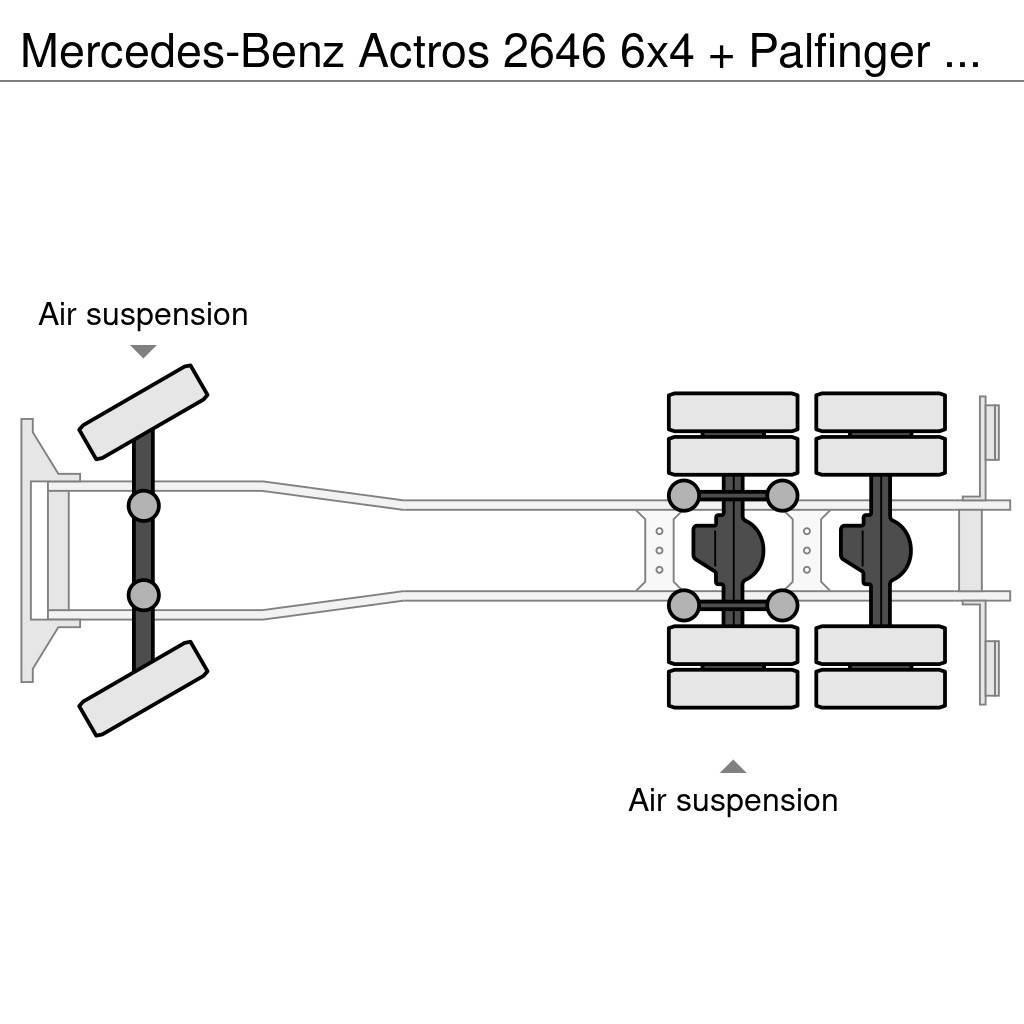 Mercedes-Benz Actros 2646 6x4 + Palfinger PK29002 D (winch) Grues tout terrain