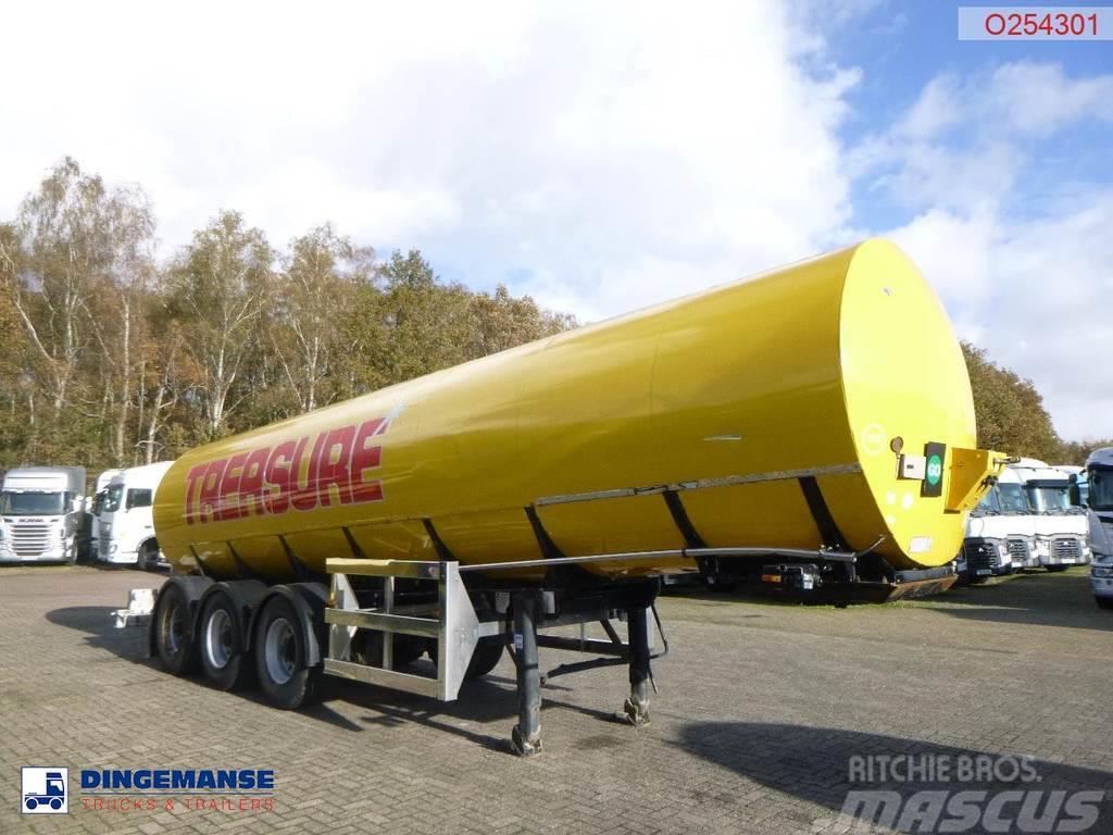  Crane Fruehauf Food (beer) tank inox 30 m3 / 2 com Semi remorque citerne