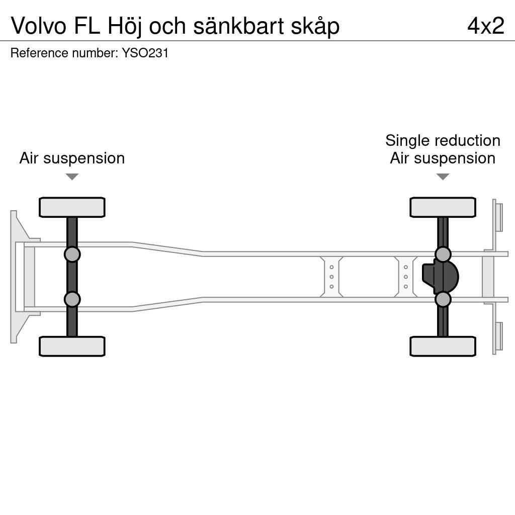 Volvo FL Höj och sänkbart skåp Camion Fourgon