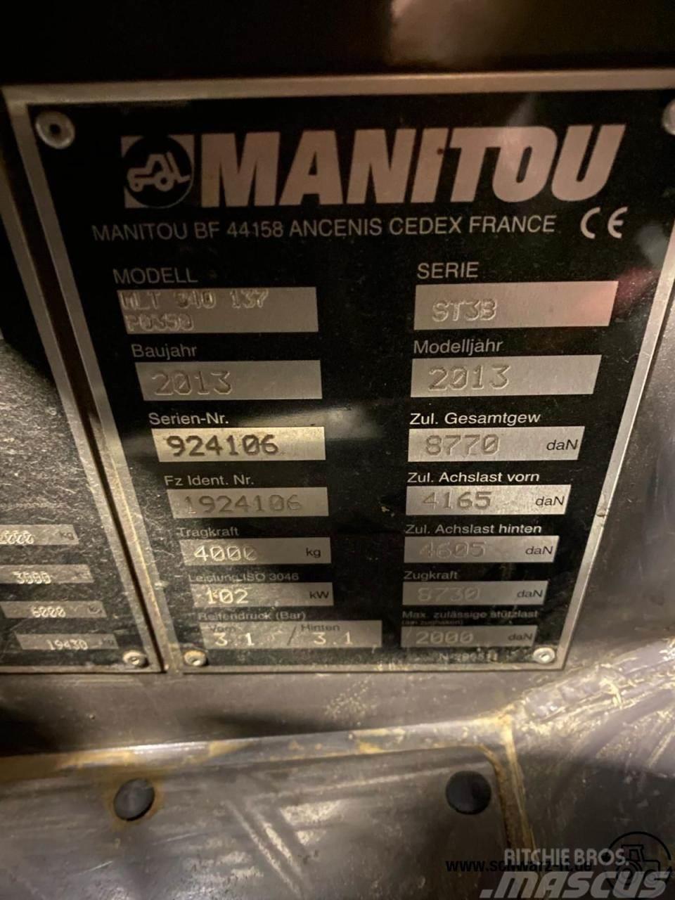 Manitou MLT 840-137 *neue Reifen* Nacelles télescopiques