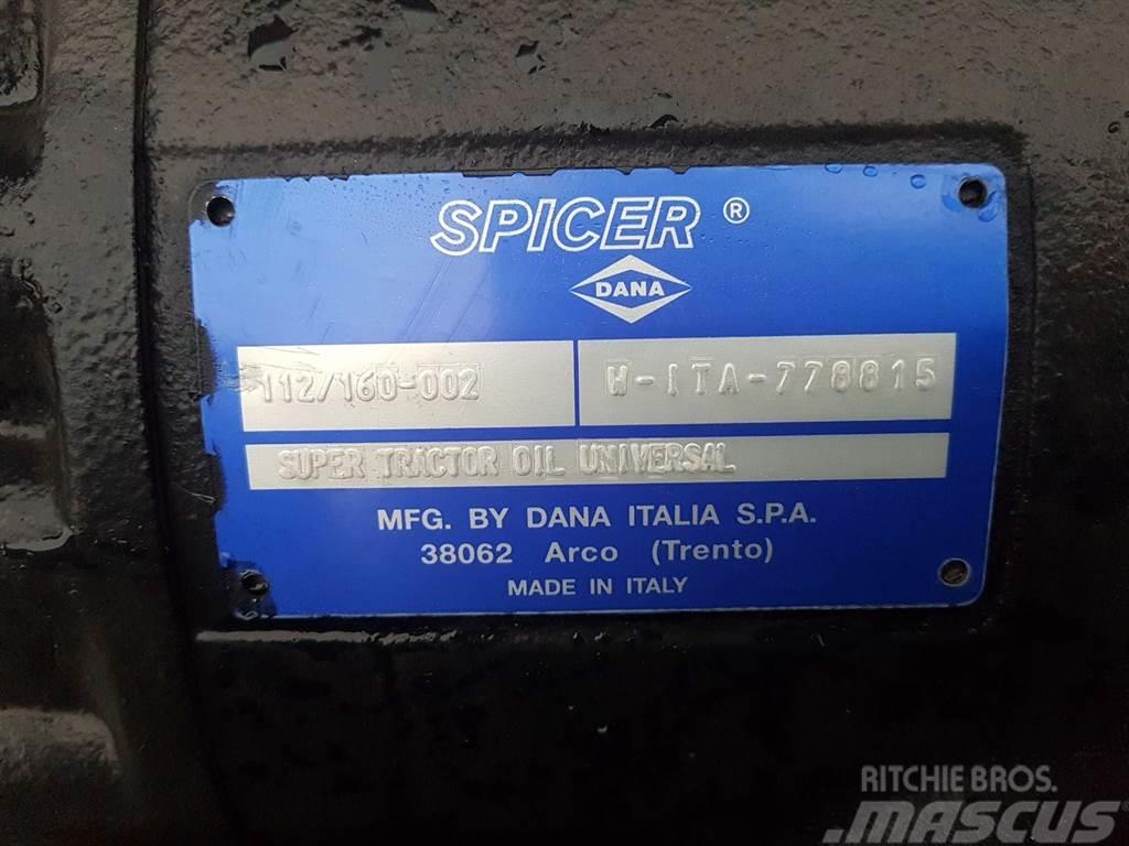 Redrock TH301-Spicer Dana 112/160-002-Axle/Achse/As Essieux