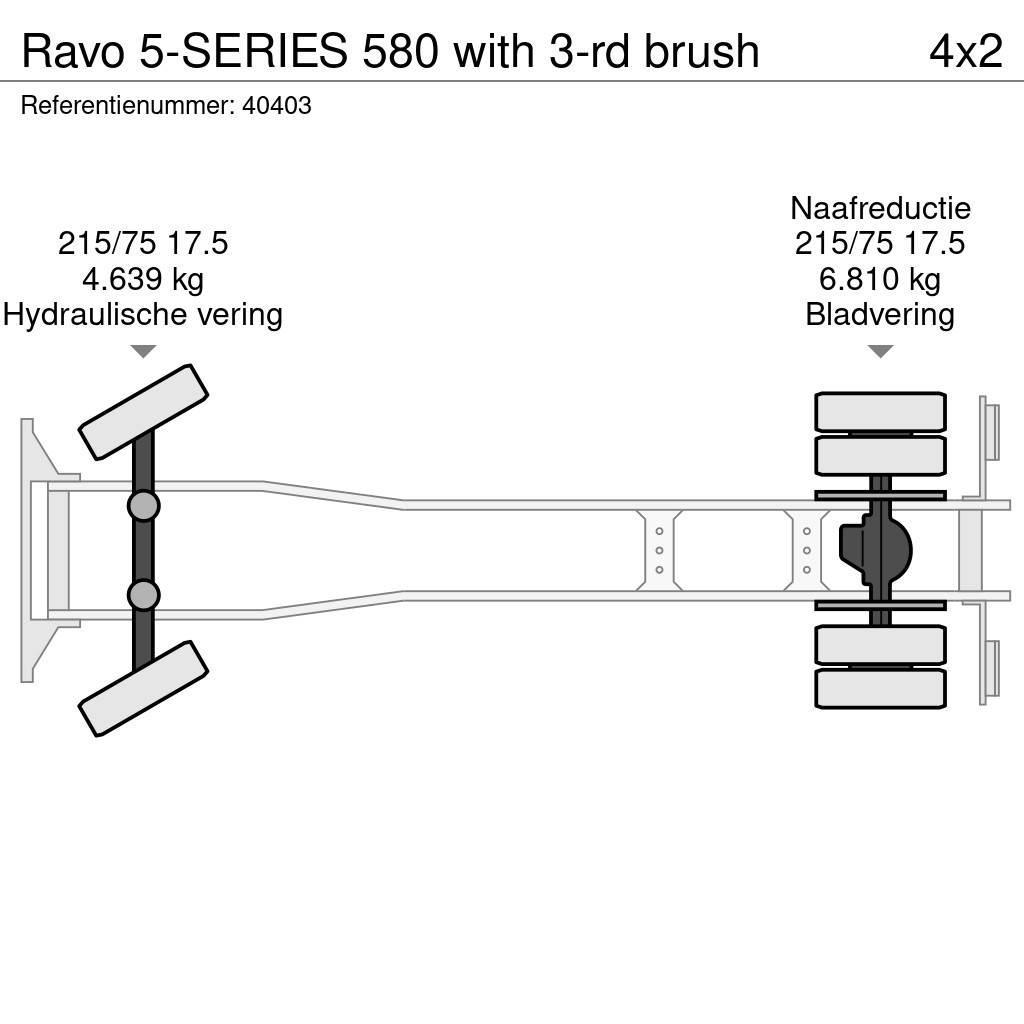 Ravo 5-SERIES 580 with 3-rd brush Camion balayeur
