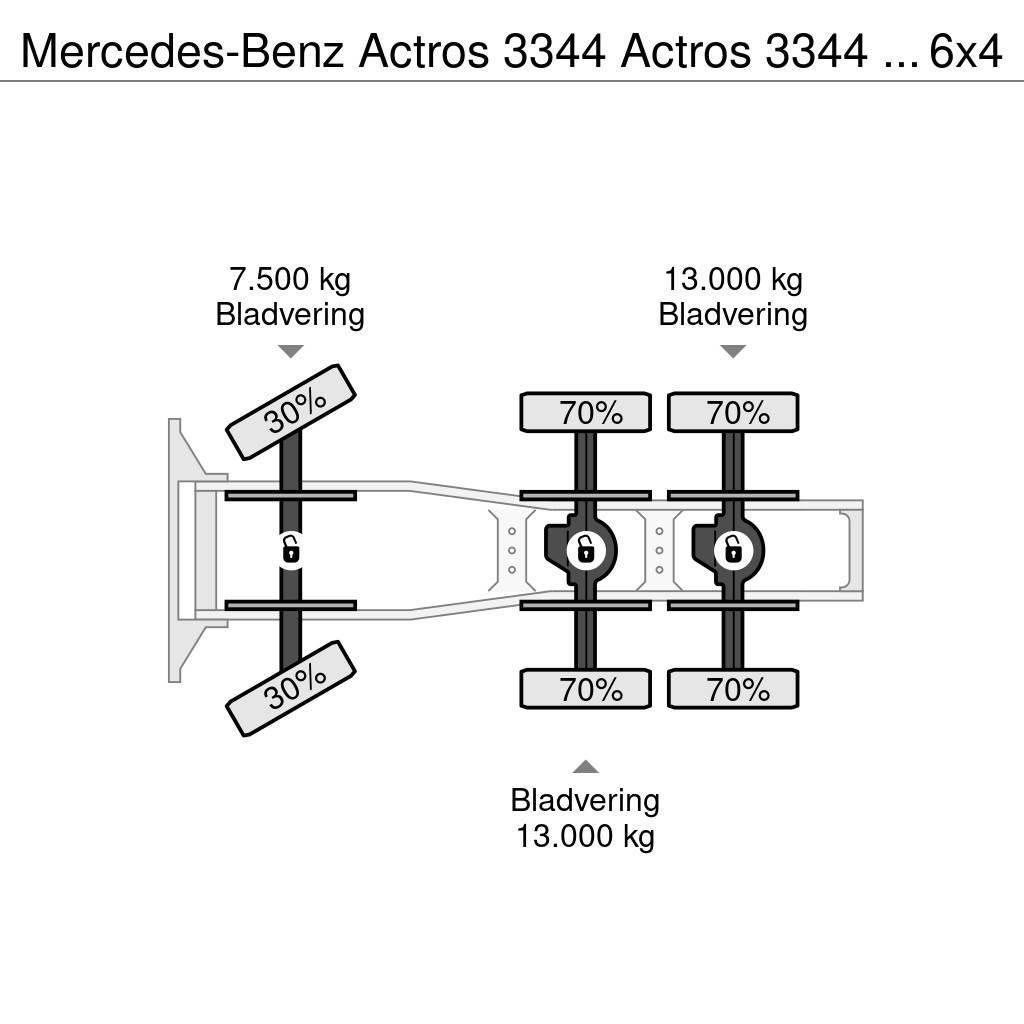 Mercedes-Benz Actros 3344 Actros 3344 Kipphydraulik 6x4 33Ton Tracteur routier
