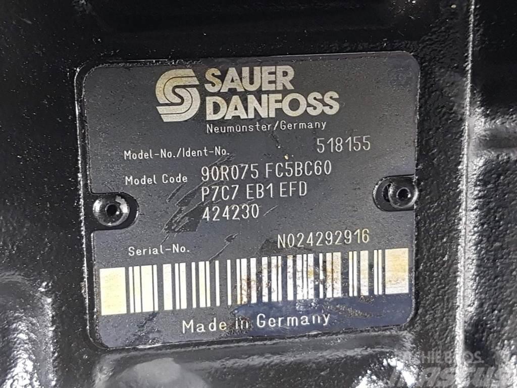 Sauer Danfoss 90R075FC5BC60P7C7-518155-Drive pump/Fahrpumpe/Pomp Hydraulique