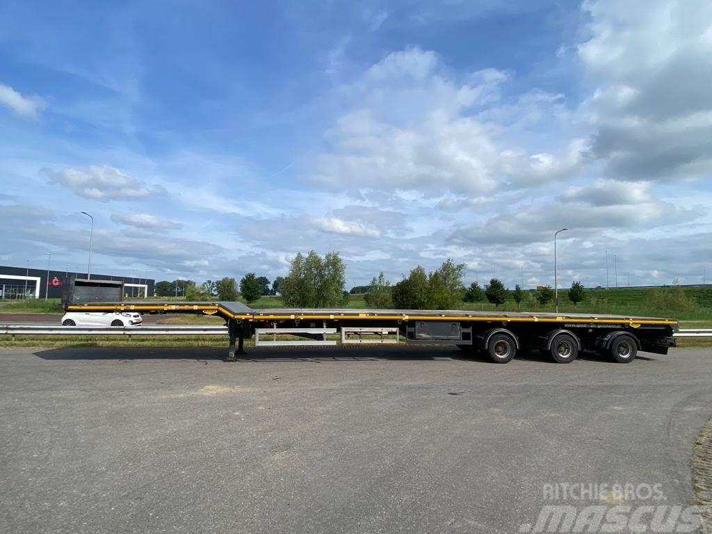 Broshuis trailer 3 -time extendable Windmill transporter Semi remorque plateau ridelle