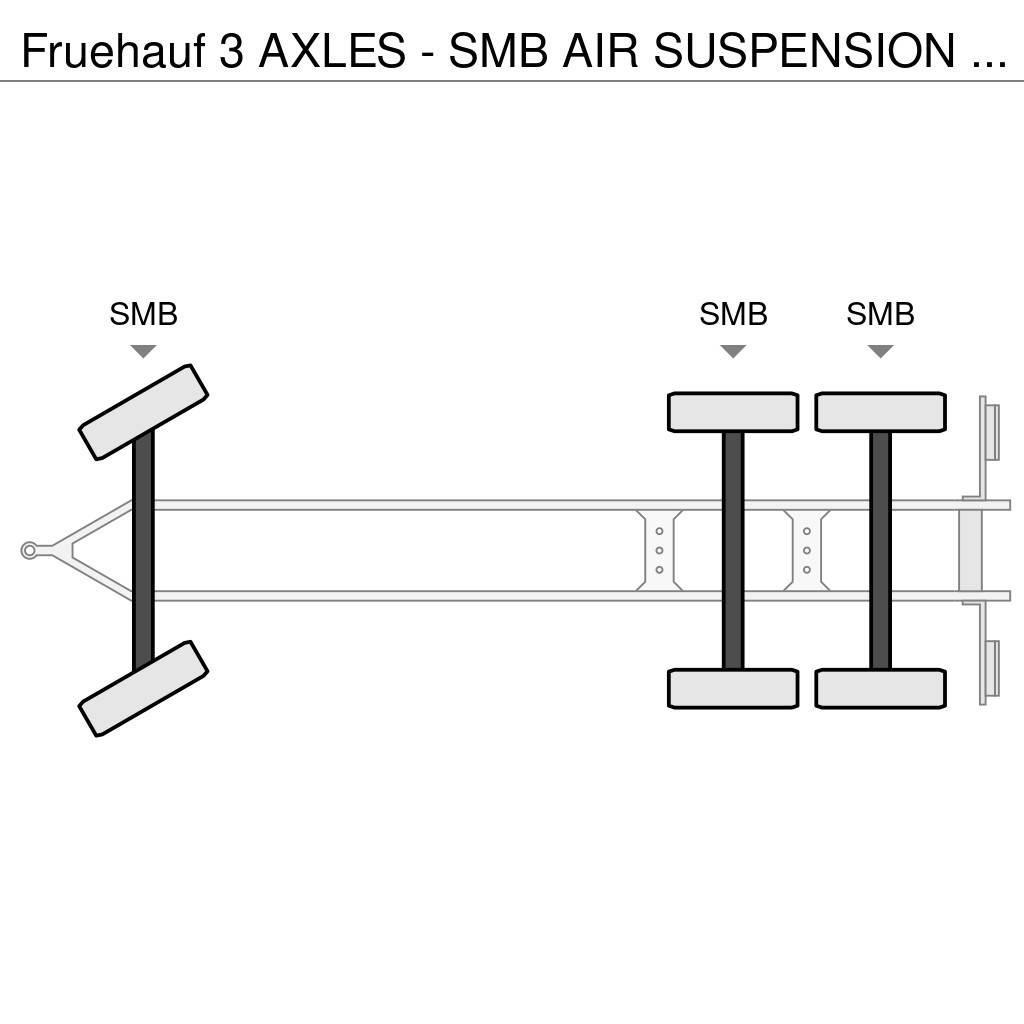 Fruehauf 3 AXLES - SMB AIR SUSPENSION - GOOD STATE Remorque à rideaux coulissants (PLSC)