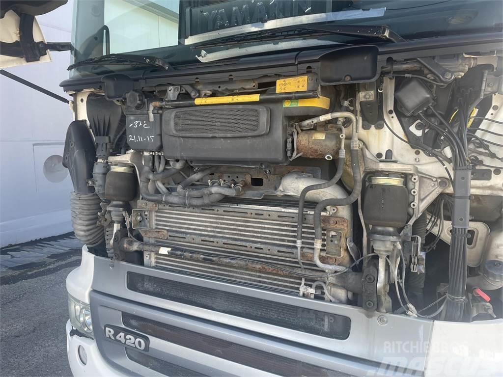 Scania R 420 4x2-3700 Topline + PM 12.5 S nosturi radioll Camion plateau ridelle avec grue