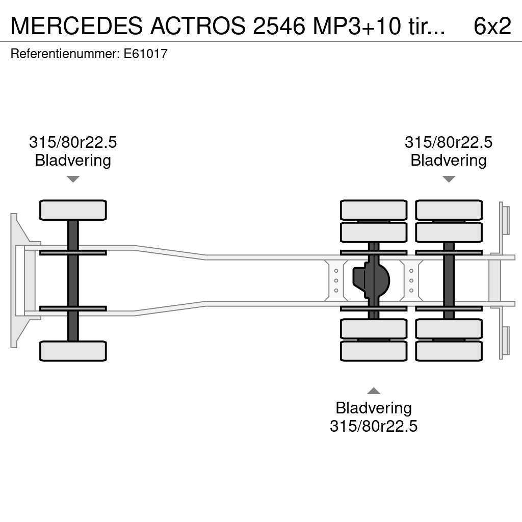 Mercedes-Benz ACTROS 2546 MP3+10 tires/pneus Camion porte container