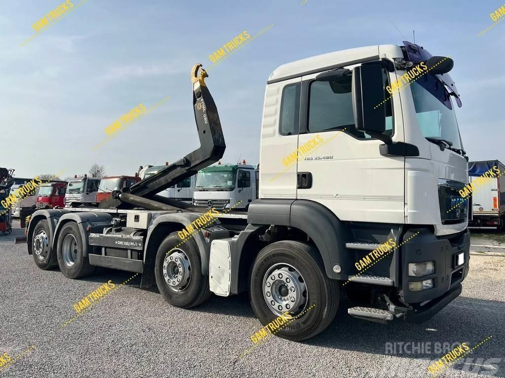 MAN TGS 35.480 35.480 TGS Abrollkipper 8x2 Euro5 ZF-In Autre camion