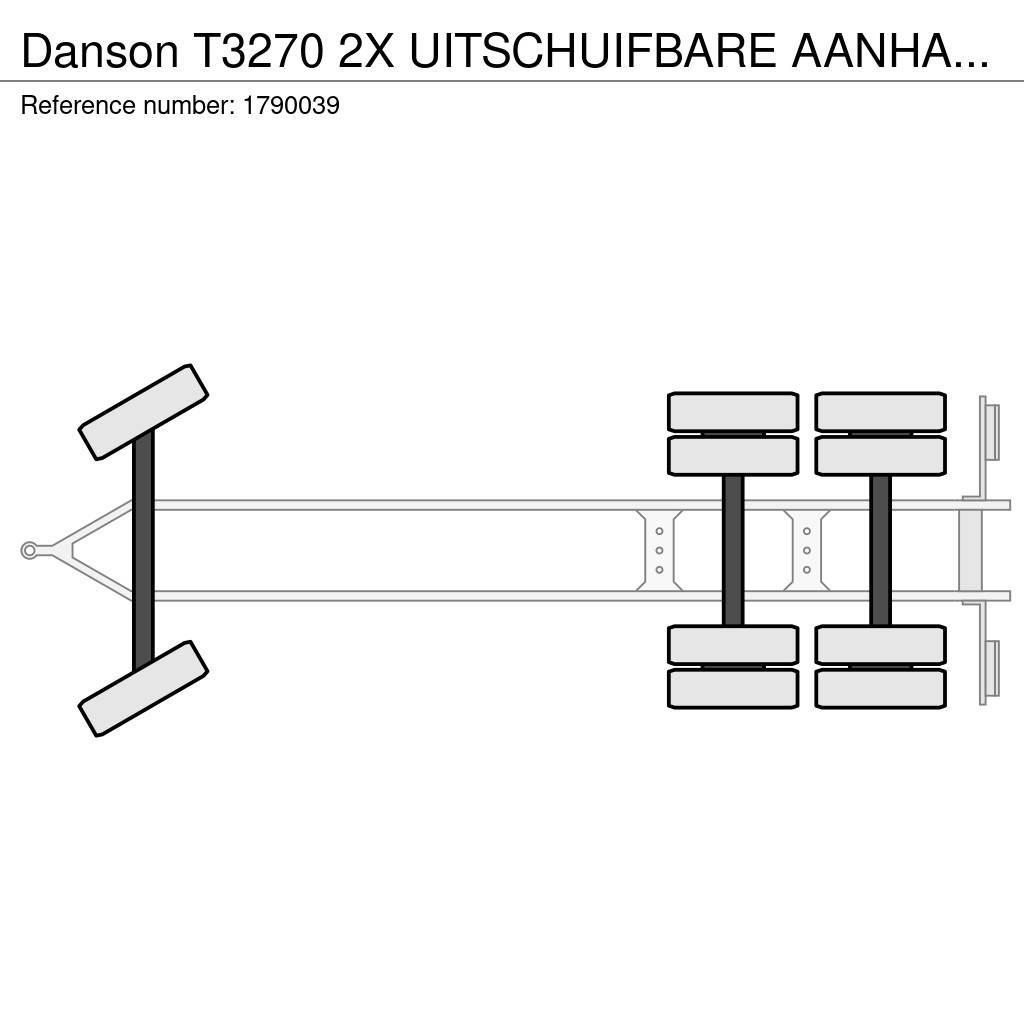 Danson T3270 2X UITSCHUIFBARE AANHANGER/TRAILER/ANHÄNGER Remorque ridelle