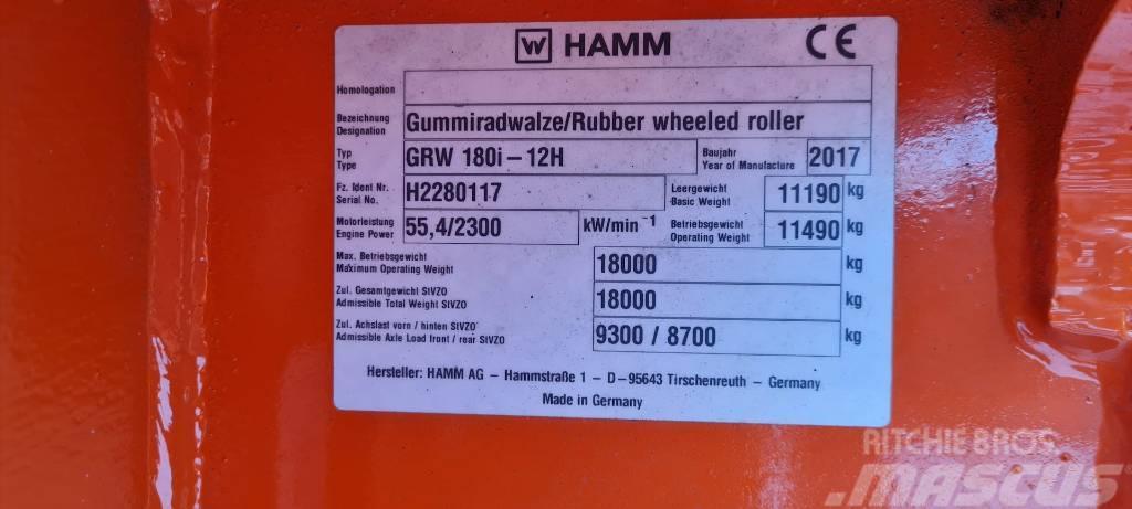 Hamm GRW 180i-12H Rouleaux à pneumatiques