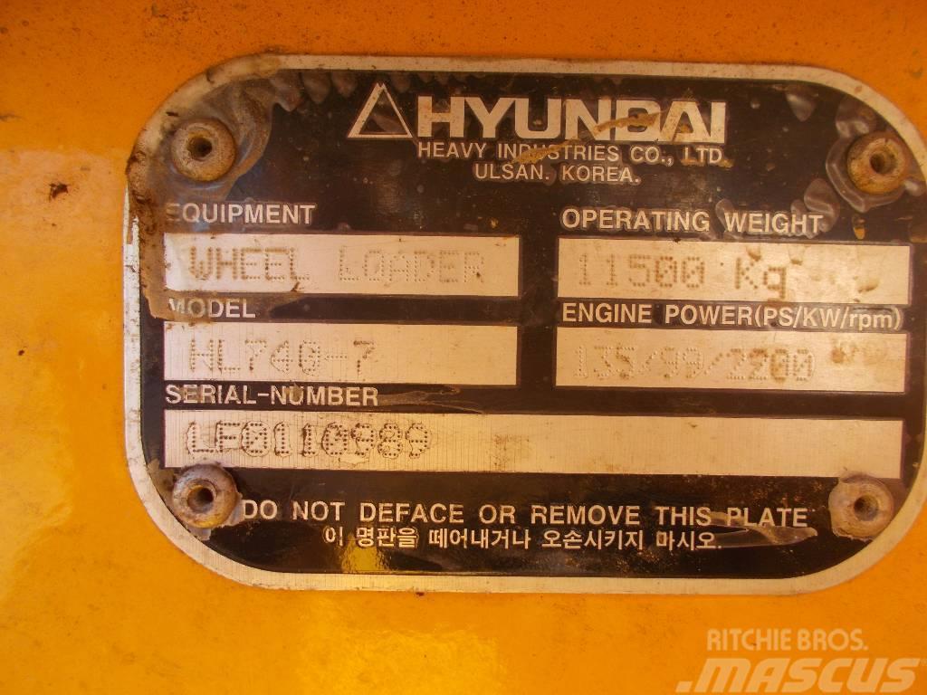 Hyundai HL 740-7 Chargeuse sur pneus