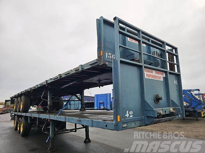 Groenewegen Dro 12 24 | 3 axle heavy duty | Steel suspension | Semi remorque plateau ridelle