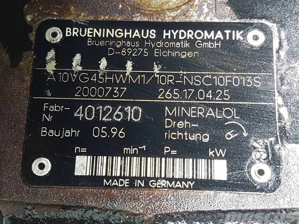 Brueninghaus Hydromatik A10VG45HWM1/10R-R902000737-Drive pump/Fahrpumpe Hydraulique