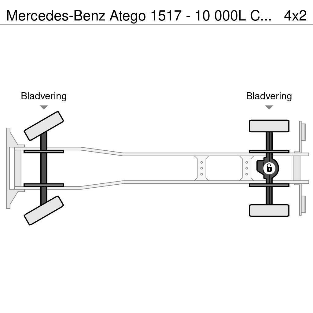 Mercedes-Benz Atego 1517 - 10 000L CARBURANT / FUEL - 4 COMP - L Motrici cisterna