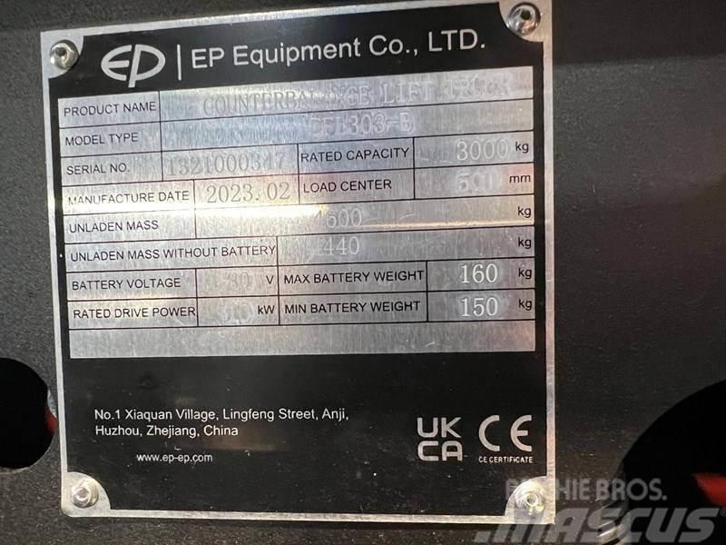 EP EFL303-B met een hefhoogte van 4,8 meter Chariots élévateurs électriques