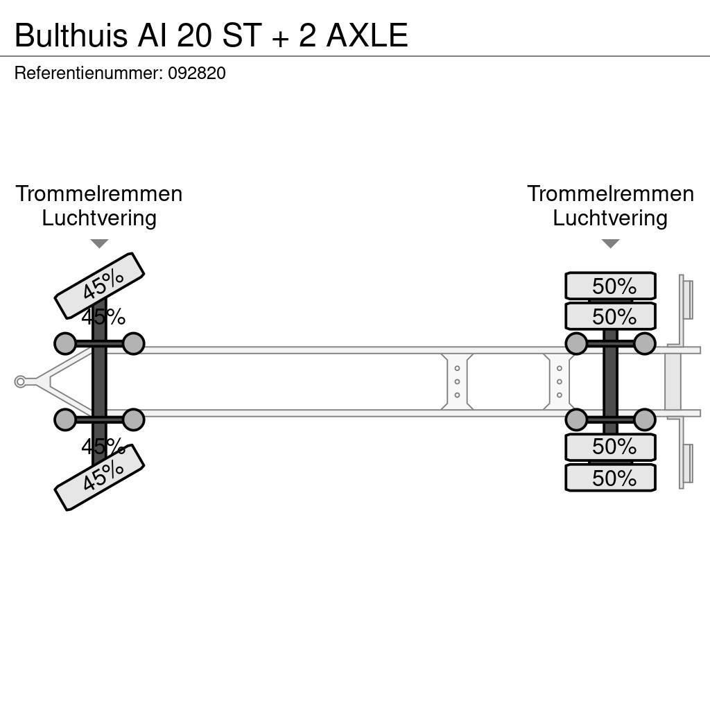 Bulthuis AI 20 ST + 2 AXLE Remorque porte container