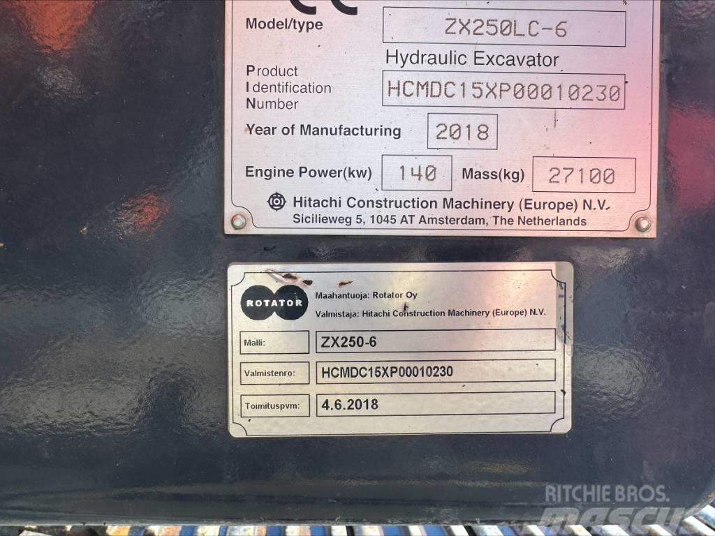 Hitachi ZX 250 LC N-6 Pelle sur chenilles